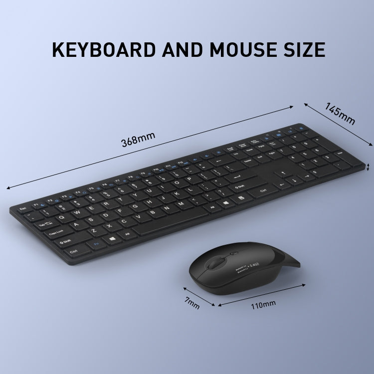 MKESPN 8022 2.4G Scissor Foot Ultra-thin Wireless Keyboard + Mouse Set