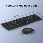 MKESPN 8022 2.4G Scissor Foot Ultra-thin Wireless Keyboard + Mouse Set