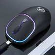iMICE W-618 Rechargeable 4 Buttons 1600 DPI 2.4GHz Silent Wireless Mouse for Computer PC Laptop (Black) - Wireless Mice by iMICE | Online Shopping South Africa | PMC TechLife | Buy Now Pay Later Mobicred