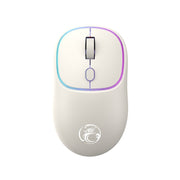 iMICE W-618 Rechargeable 4 Buttons 1600 DPI 2.4GHz Silent Wireless Mouse for Computer PC Laptop (Milk Tea)