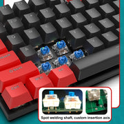 FOREV FV-301 87-keys Blue Axis Mechanical Gaming Keyboard, Cable Length: 1.6m(Yellow + White)