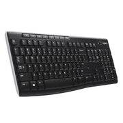Logitech K270 Single Wireless Ultra-thin Silent Keyboard (Black)