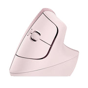 Logitech Lift Vertical 1000DPI 2.4GHz Ergonomic Wireless Bluetooth Dual Mode Mouse (Pink)