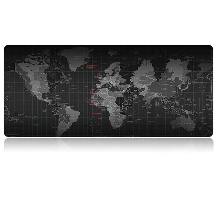 Extended Large Anti-Slip World Map Pattern Soft Rubber Smooth Cloth Surface Game Mouse Pad Keyboard Mat, Size: 100 x 50cm