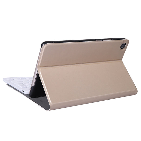 A0M5 Detachable Bluetooth Keyboard + Ultrathin Horizontal Flip Leather Tablet Case for Huawei MediaPad M5 & Honor Tab 5 8 inch, with Holder(Gold)