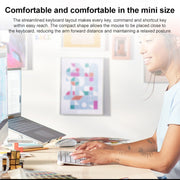Logitech MX Keys Mini Wireless Bluetooth Ultra-thin Smart Backlit Keyboard (Pink)