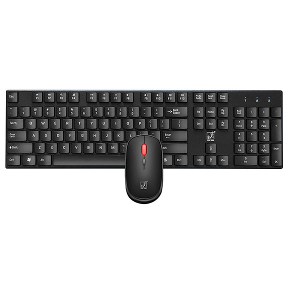 ZGB 8820 Candy Color Wireless Keyboard + Mouse Set (Black)