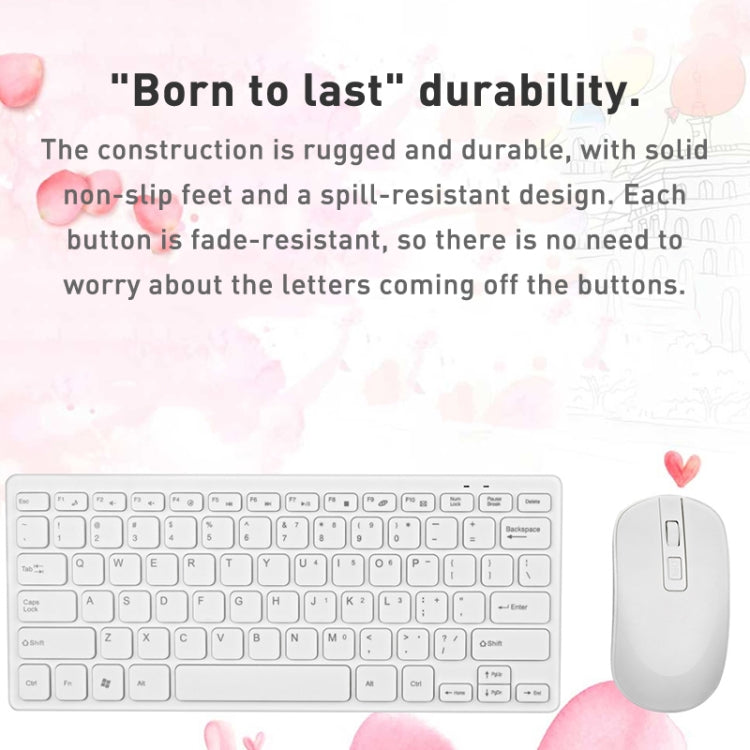 MC Saite K05 Wireless Mouse + Keyboard Set (White)