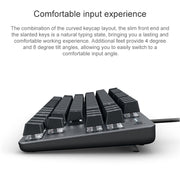 Logitech K835 Mini Mechanical Wired Keyboard, Green Shaft (Black)