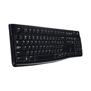 Logitech K120 USB Water-resistant Splash Wired Keyboard for Desktop Computers / Laptops(Black)