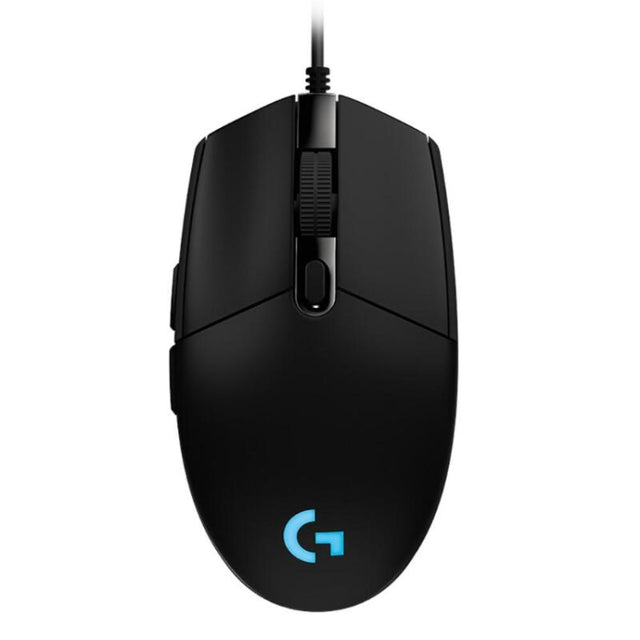 Logitech G102 6-keys RGB Glowing 6000DPI Five-speed Adjustable Wired Optical Gaming Mouse, Length: 2m (Black)