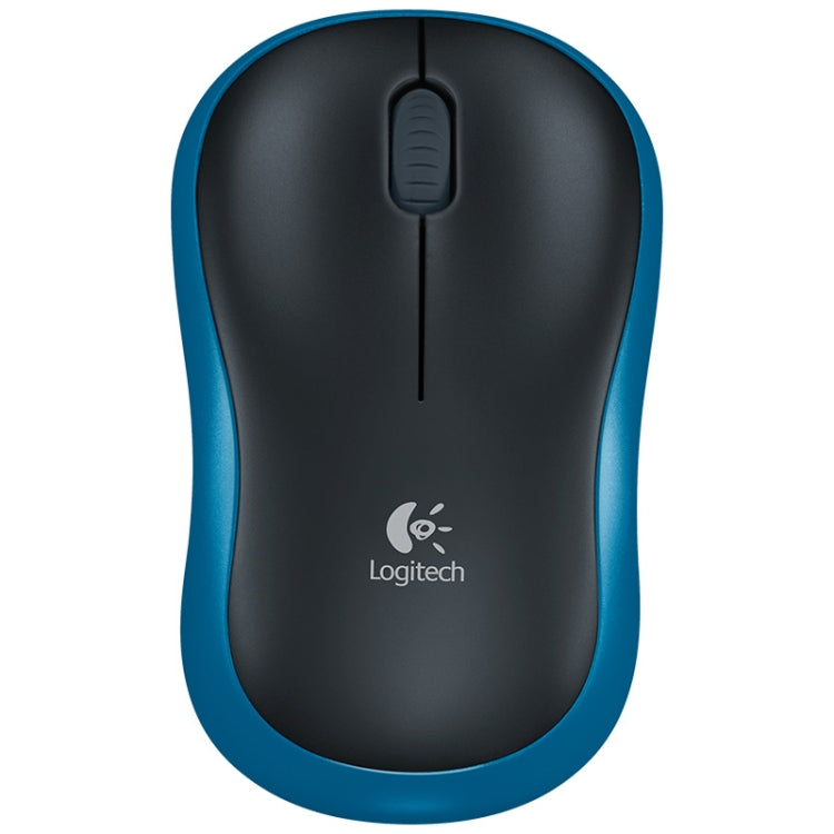 Logitech M185 2.4GHz 3-keys 1000DPI Wireless Optical Mouse, Wireless Range: 10m (Blue)