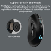 Logitech G703 LIGHTSPEED 16000 DPI 6 Programmable Buttons HERO 16K Sensor RGB Backlight Wireless Optical Gaming Mouse(Black)
