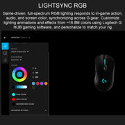 Logitech G703 LIGHTSPEED 16000 DPI 6 Programmable Buttons HERO 16K Sensor RGB Backlight Wireless Optical Gaming Mouse(Black)