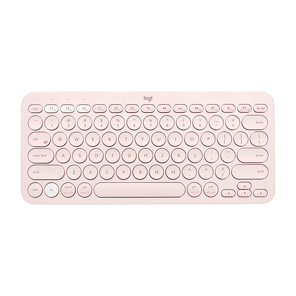 Logitech K380 Portable Multi-Device Wireless Bluetooth Keyboard (Pink)