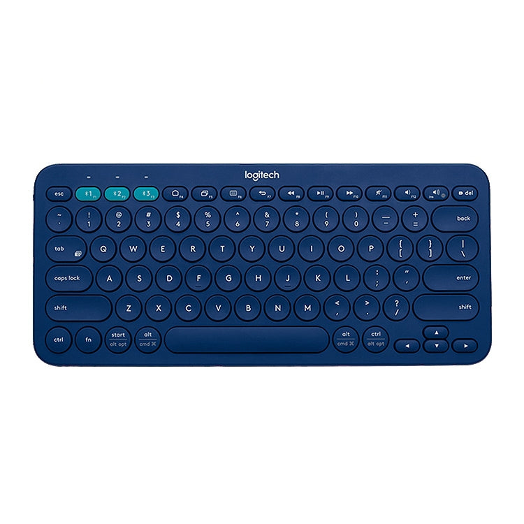 Logitech K380 Portable Multi-Device Wireless Bluetooth Keyboard (Blue)