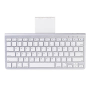 MC Saite 460BT 78 Keys Ultra-thin Mini Wireless Bluetooth Keyboard, Built-in Holder, Support Android / iOS / Windows System(Silver)