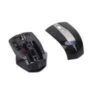 MZ-011 2.4GHz 1600DPI Wireless Rechargeable Optical Mouse with HUB Function(Silver)