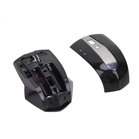 MZ-011 2.4GHz 1600DPI Wireless Rechargeable Optical Mouse with HUB Function(Silver)