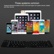 K018 USB Charging Foldable 67 Keys Bluetooth Wireless Keyboard (Silver)