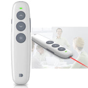 Doosl DSIT007 2.4GHz Rechargeable Powerpoint Presentation Wireless Cliker Remote Control Pen, Control Distance: 10m(White)