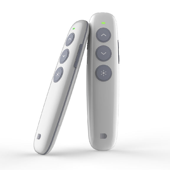 Doosl DSIT007 2.4GHz Rechargeable Powerpoint Presentation Wireless Cliker Remote Control Pen, Control Distance: 10m(White)