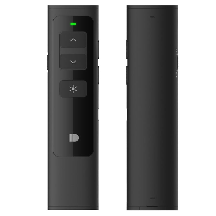 Doosl DSIT013 2.4GHz Rechargeable PowerPoint Presentation Remote Control Multi-functional Laser Pointer for PowerPoint / Keynote / Prezi, Control Distance: 100m(Black)