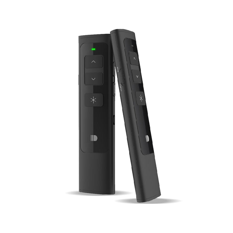 Doosl DSIT013 2.4GHz Rechargeable PowerPoint Presentation Remote Control Multi-functional Laser Pointer for PowerPoint / Keynote / Prezi, Control Distance: 100m(Black)