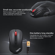 Lenovo ThinkLife Dual Mode Mute Wireless Bluetooth Mouse (Black)