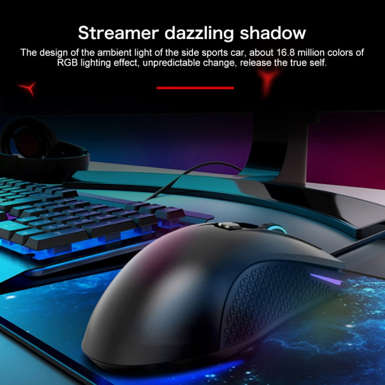 Lenovo HEADSHOT Gaming Engine Game Wired Mouse (Black)