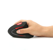 HXSJ T29 Bluetooth 3.0 Wireless Bluetooth 6-Keys 2400 DPI Adjustable Ergonomics Optical Vertical Mouse(Grey)