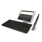 KM-909 2.4GHz Wireless Multimedia Keyboard + Wireless Optical Pen Mouse with USB Receiver Set for Computer PC Laptop, Random Pen Mouse Color Delivery(Black)