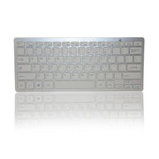 KM-808 2.4GHz Wireless Multimedia Keyboard + Wireless Optical Pen Mouse with USB Receiver Set for Computer PC Laptop, Random Pen Mouse Color Delivery(White)