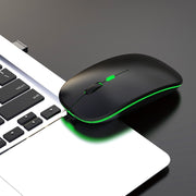 HXSJ M40 4 Key 2.4G Colorful Wireless Silent Mouse (Black)