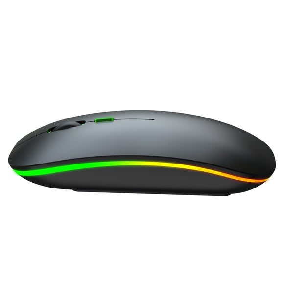 HXSJ M40 4 Key 2.4G Colorful Wireless Silent Mouse (Black)
