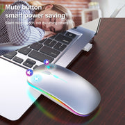 HXSJ M40 4 Key 2.4G Colorful Wireless Silent Mouse (Silver)