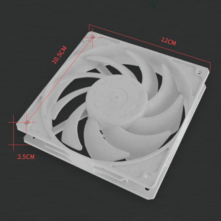 F140 Computer CPU Radiator Cooling Fan (White)