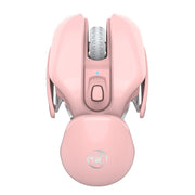 HXSJ T37 2.4GHz 1600dpi 3-modes Adjustable Wireless Mute Mouse (Pink)