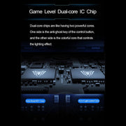 AULA F2088 108 Keys Mixed Light Mechanical Blue Switch Wired USB Gaming Keyboard with Metal Button(Black)