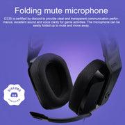 Logitech G335 Foldable Wired Gaming Headset with Microphone (Green)