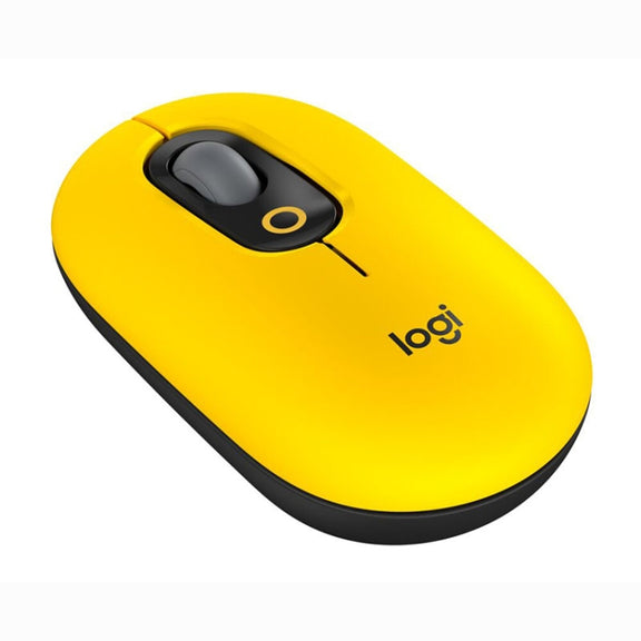 Logitech Portable Office Wireless Mouse (Yellow)