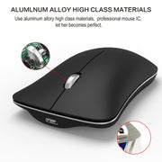 HXSJ T23 Bluetooth + 2.4GHz Wireless Dual Modes 4-Keys 1600 DPI Adjustable Ergonomics Optical Mouse