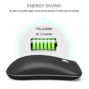 HXSJ T23 Bluetooth + 2.4GHz Wireless Dual Modes 4-Keys 1600 DPI Adjustable Ergonomics Optical Mouse