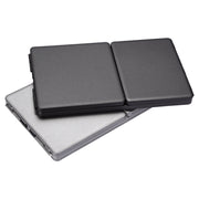 GK408 Three-fold Rechargeable Wireless Bluetooth Keyboard with Touchpad, Support Android / IOS / Windows (Silver)
