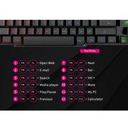 iMICE AK-600 Wired USB Floating Keycap Characters Glow Backlit Gaming Keyboard(Black)