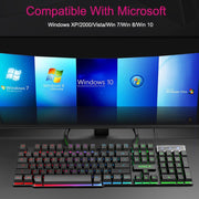 iMICE AK-600 Wired USB Floating Keycap Characters Glow Backlit Gaming Keyboard(Black)