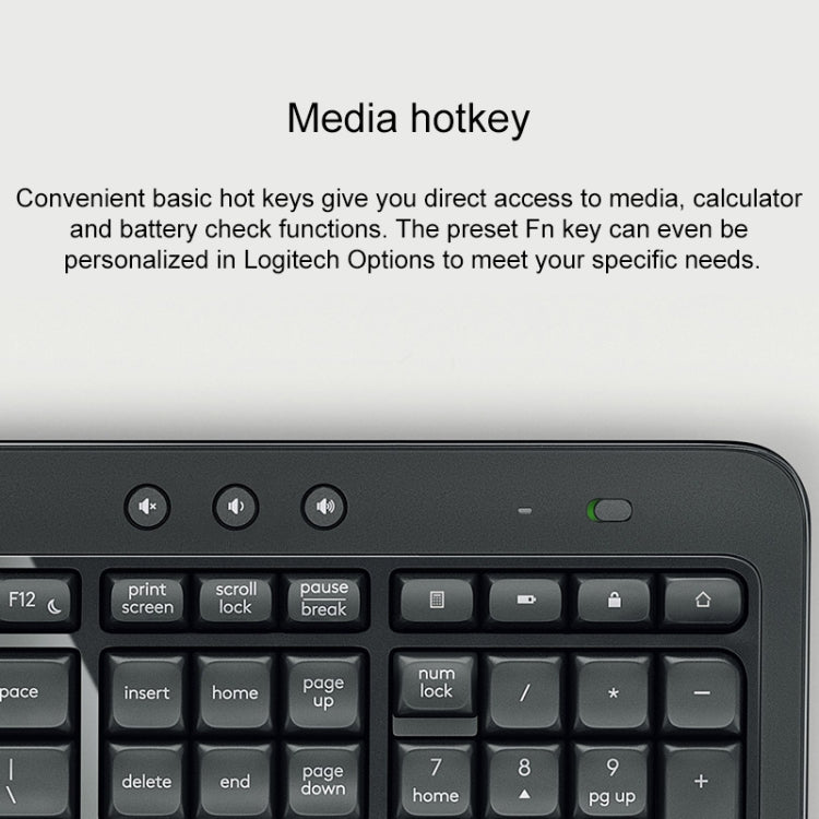Logitech MK540 Wireless Keyboard and Mouse Set (Black)