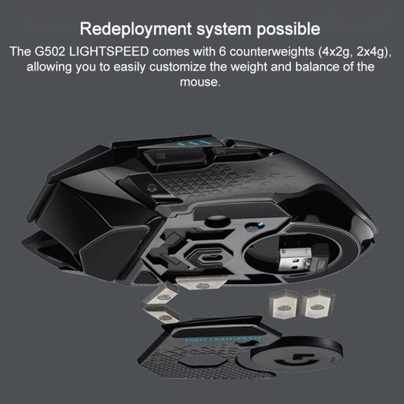 Logitech G502 Lightspeed 1000DPI Wireless Gaming Mouse