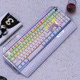 YINDIAO K100 USB Metal Mechanical Gaming Wired Keyboard, Mixed Light Blue Shaft (White) - Wired Keyboard by YINDIAO | Online Shopping South Africa | PMC TechLife | Buy Now Pay Later Mobicred