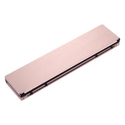 F18 Ultra-slim Rechargeable Foldable 58 Keys Bluetooth Wireless Keyboard with Holder(Rose Gold)